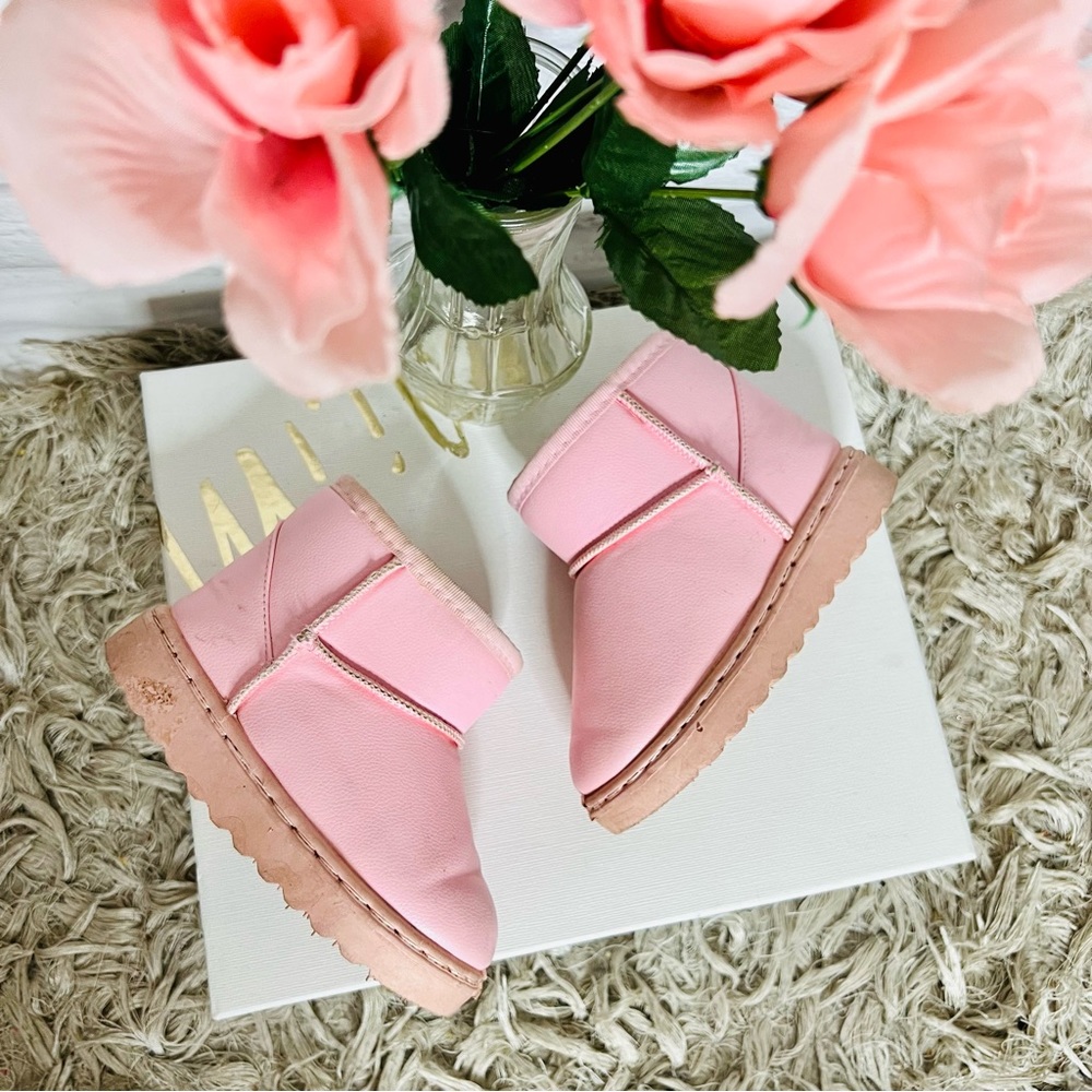 Faux Leather Toddler Boots